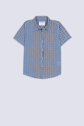 Boys' Modern Grid Check Shirt