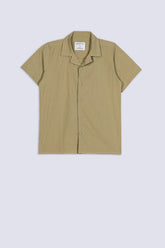 Boy's Textured Cuban Collar Shirt