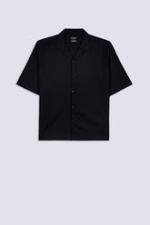 Men's Textured Cuban Collar Shirt