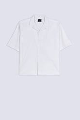 Men's Textured Cuban Collar Shirt
