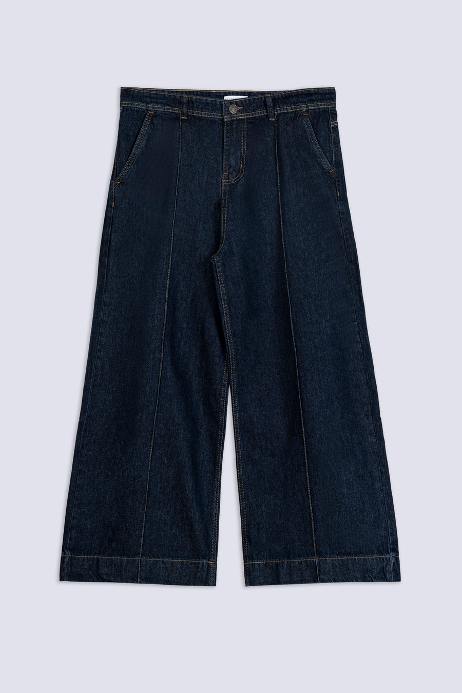Ladies Dark Rinse Palazzo Jean