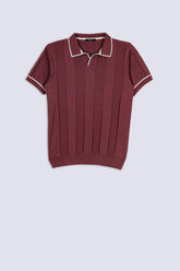 Men's Vintage Stripe Knit Polo