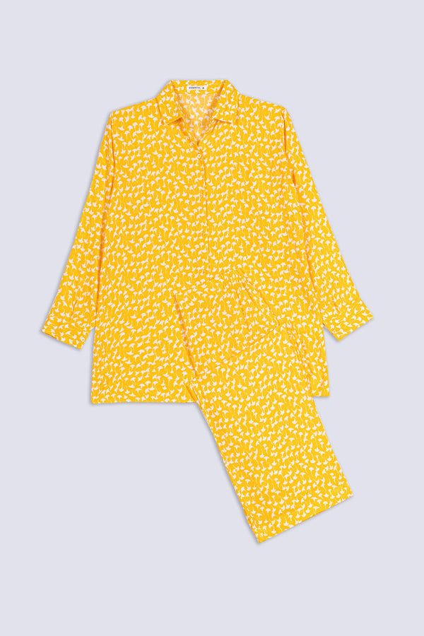 Ladies Saffron Petal Co-ord Set