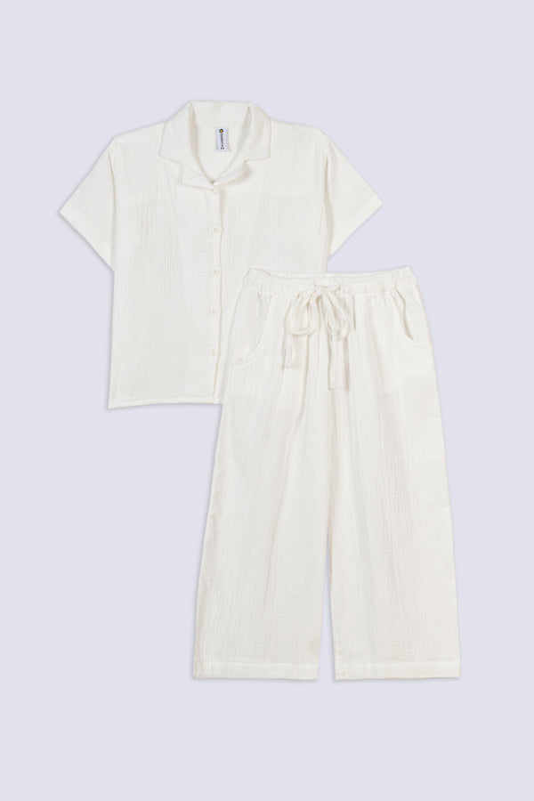 Girl's Crinkle Cotton Co-Ord Set
