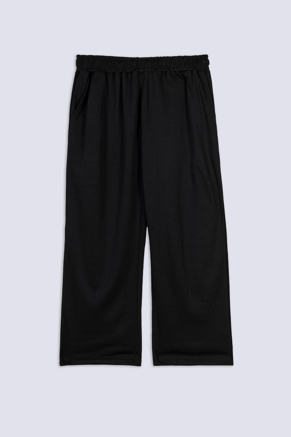 Men's Textured Wide Leg Trouser