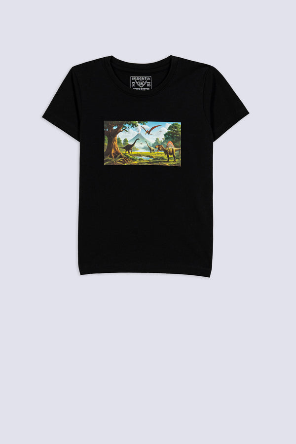 Boy's Prehistoric Scene T-Shirt