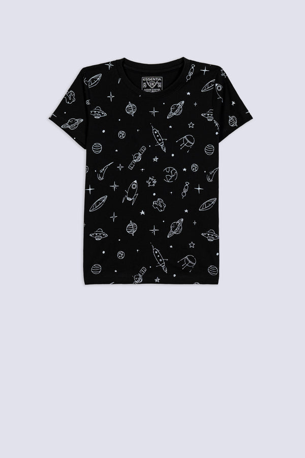 Boy's Galaxy Doodle T-Shirt
