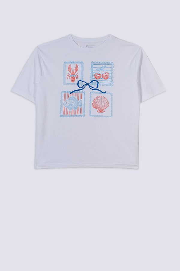 Ladies Lobster Bow T-Shirt