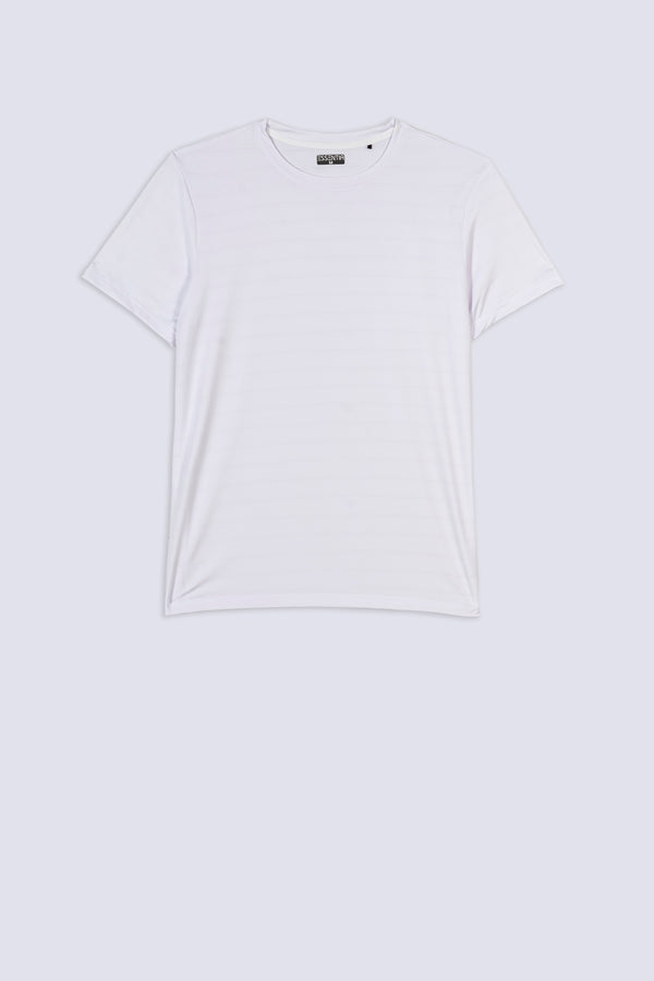 Men's White Micro-Mesh T-Shirt