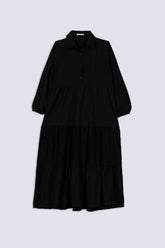 Black Grace Tiered Ladies Dress