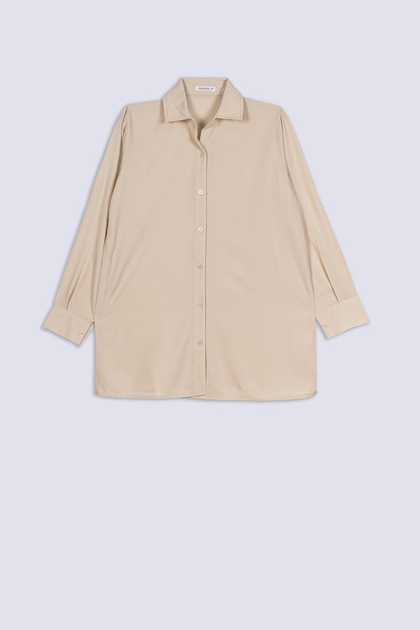 Ladies Pearl Beige Classic Shirt