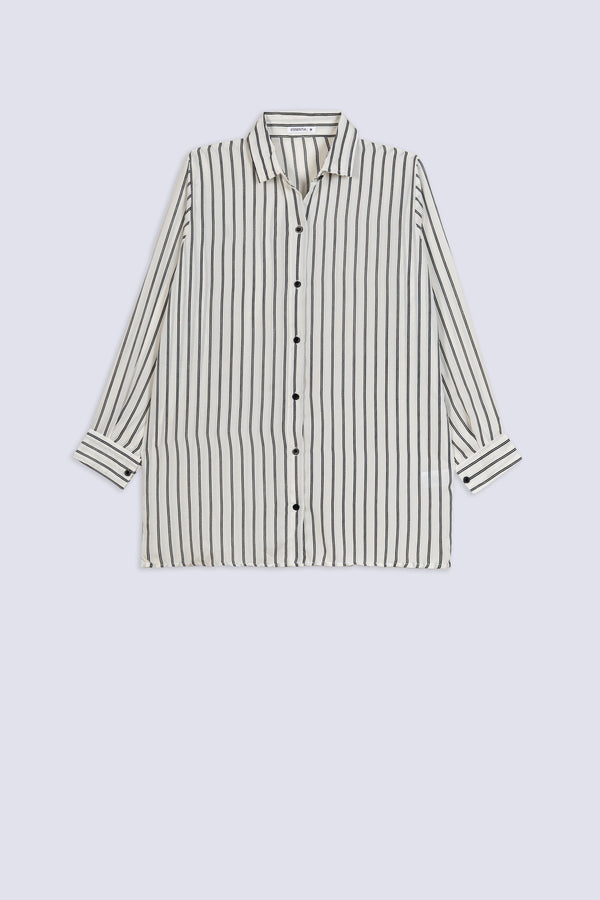 Ladies Relaxed Striped Shirt