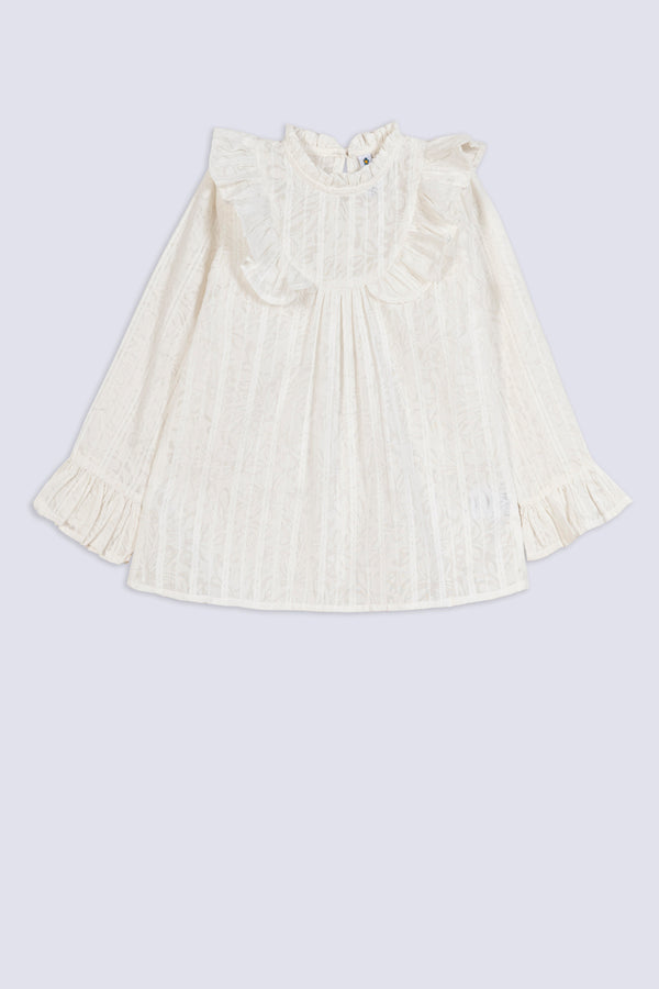 Girl's Frill Bib Top