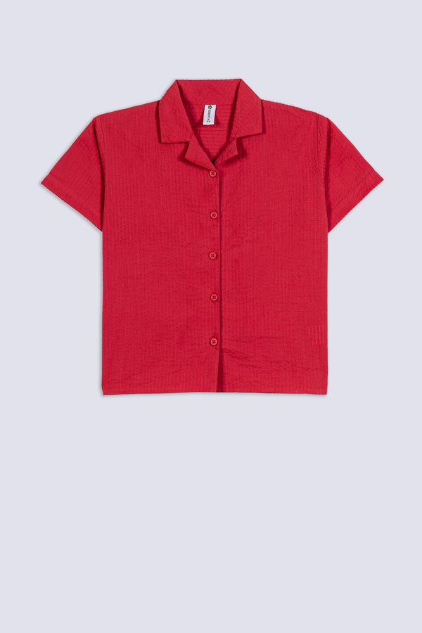 Girl's Crinkle Cotton Top