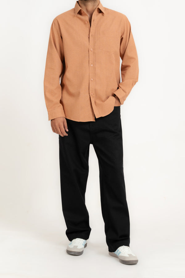 Men's Relaxed Linen Blend Casual Shirt