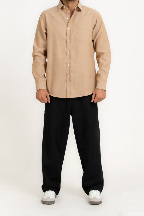 Men's Textured Weave Casual Shirt