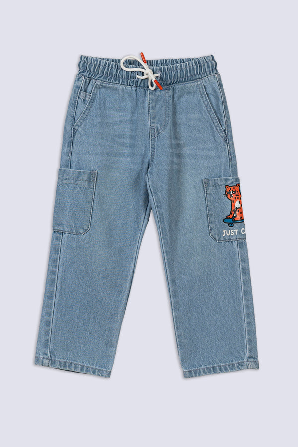 Boy's Pull On Cargo Jean