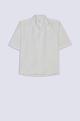 Subtle Grid Open Collar Men's Shirt
