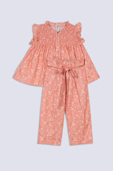 Mini Daisies Printed Girl's Co-ord Set