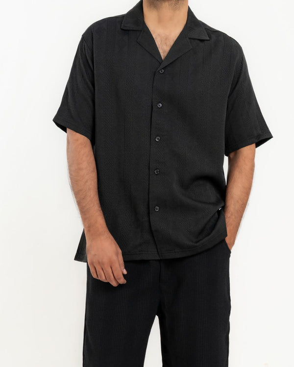 Men's Jacquard Knit Casual Shirt