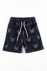 Butterfly Prnited Girl's Shorts Butterfly Prnited Girl's Shorts