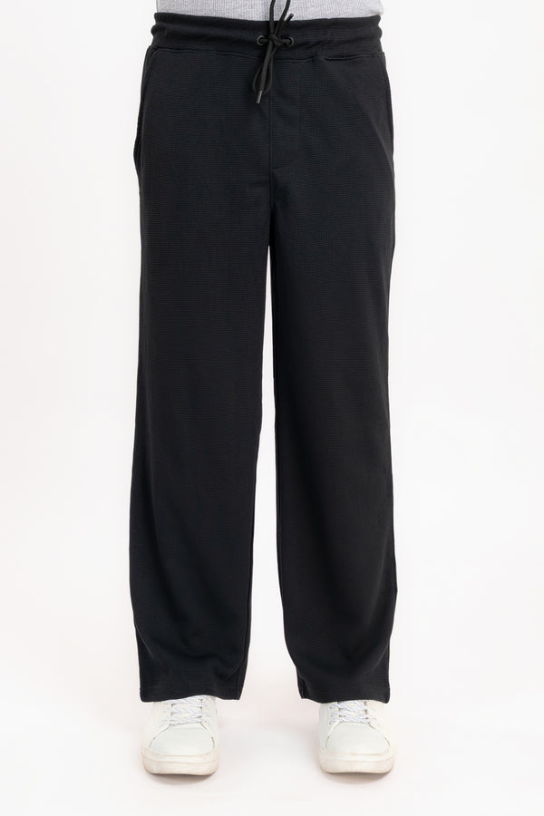 Men's Waffle Wide Leg Trouser