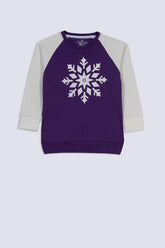 Snowflake Glow Girl's Sweatshirt