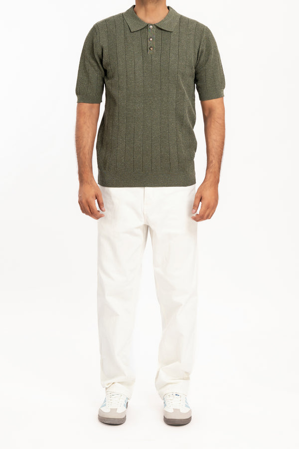 Men's Classic Knit Polo Shirt