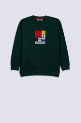 Green Mondrian Men's Sweatshirt