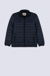 Mens' Navy Insulated Zip-Up Jacket