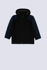 Black & Navy Panel Boys' Jacket