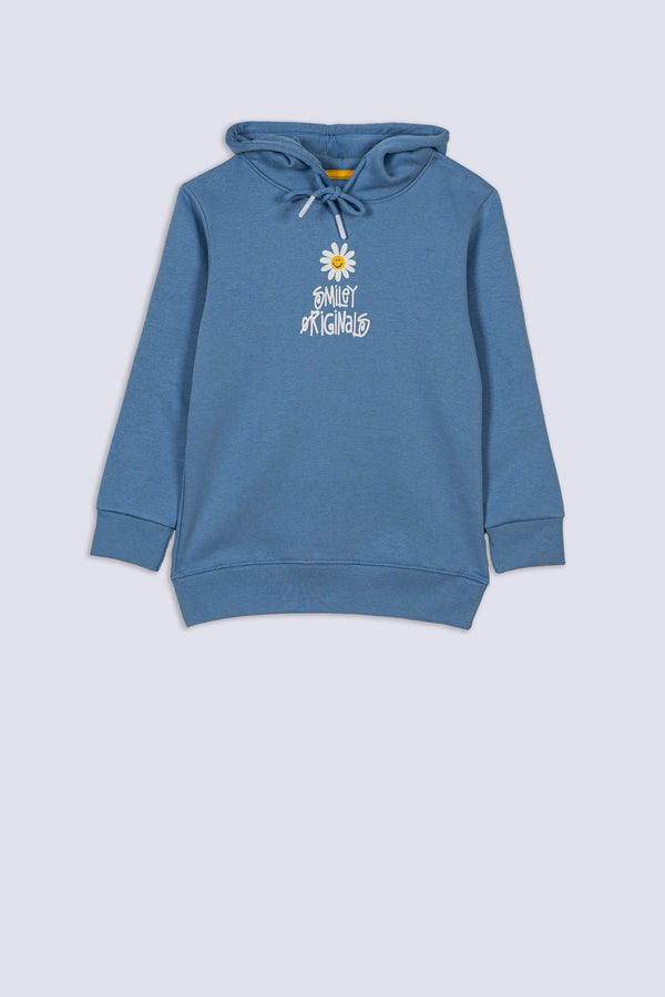 GIRL'S DAISY PRINT HOODIE