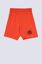 Radiant Orange Boys' Summer Short