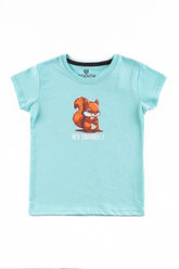 Aqua Squirrel Girl's T-Shirt.