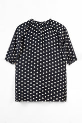 Black Polka Dots Ladies Top