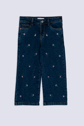 Girls' Floral Embroidered Jean