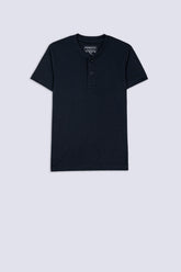 Boys' Navy Henley Shirt