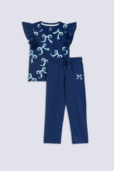 Girls' Cute Bow Lounge Set