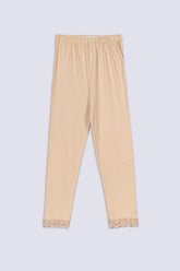 Lace Hem Girls' Legging