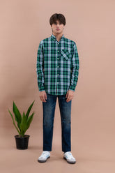 Men's Tartan Checked Casual Shirt