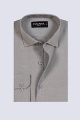 Men's Grey Dobby Formal Shirt