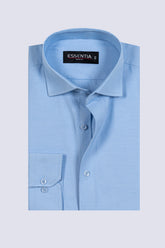 Men's Light Blue Dobby Formal Shirt