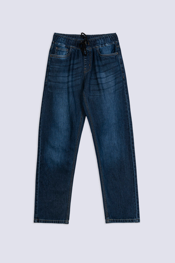 Men's Elastic Waist Denim Pant