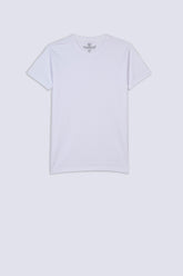 White Men's Textured T-Shirt