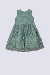 Light Green Girl's Fancy Frock