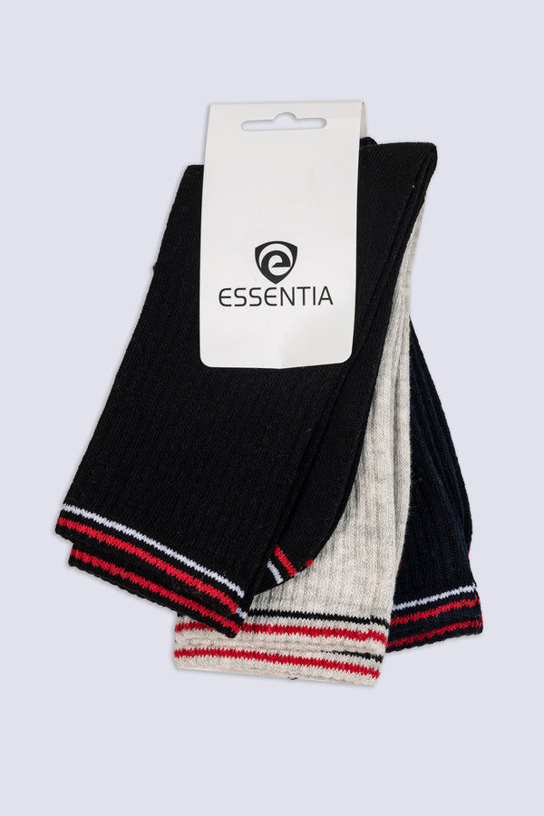 Sport Ribbed Crew Socks