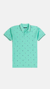 Aqua Men's Short Sleeve Polo Shirt