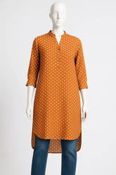 Orange Polka Dots Ladies Top
