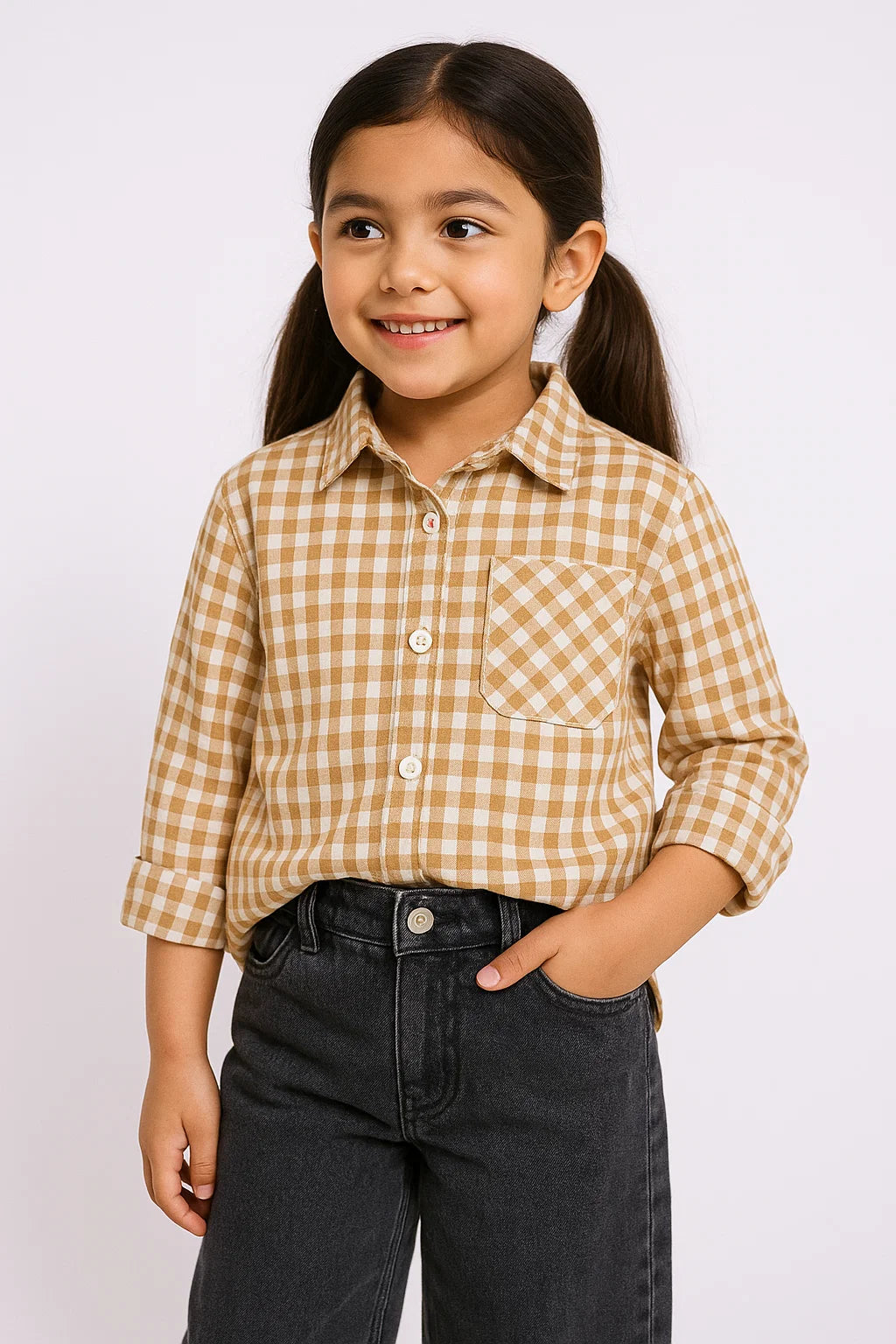 Girl's Checkered Top