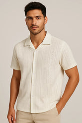 Men's Crochet Safari Shirt